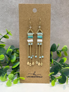 Earrings - Turquoise Bead