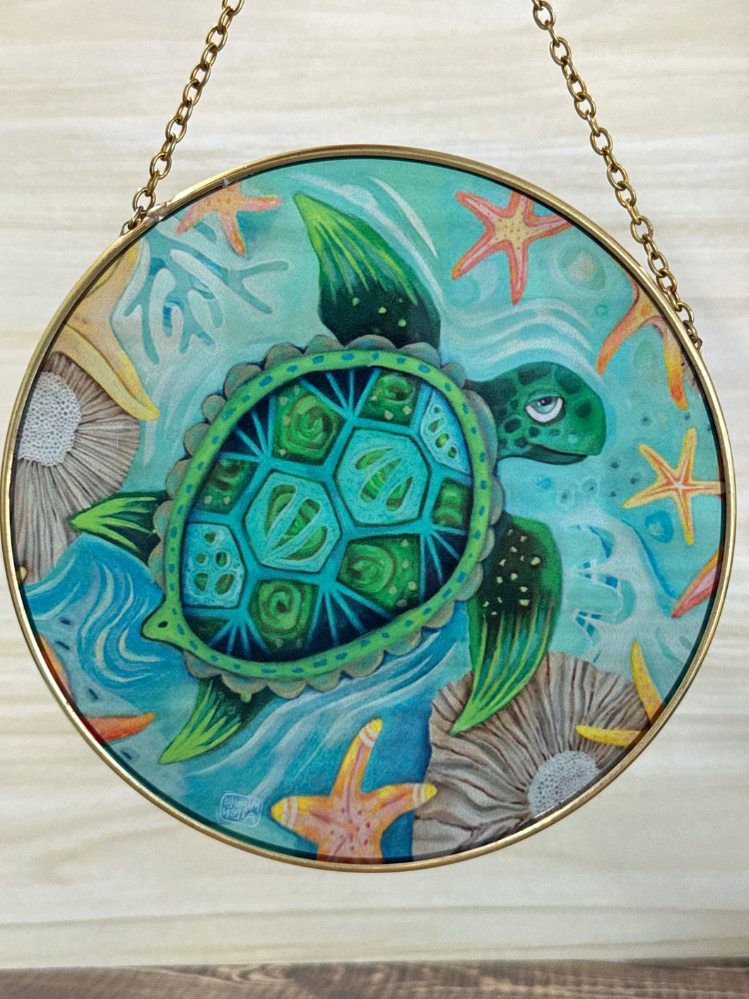 Sup Dude Turtle Suncatcher