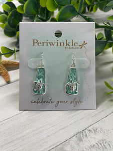 Earring - Aqua Enamel
