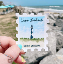 Load image into Gallery viewer, Cape Lookout Lighthouse North Carolina Sticker, Outer Banks
