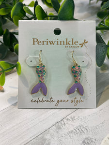 Earrings - Purple Mermaid
