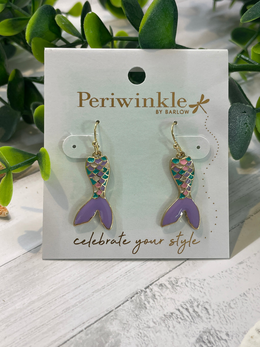 Earrings - Purple Mermaid