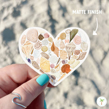 Load image into Gallery viewer, Seashell Lover Sticker, Beach Sticker, Seashell Heart 
