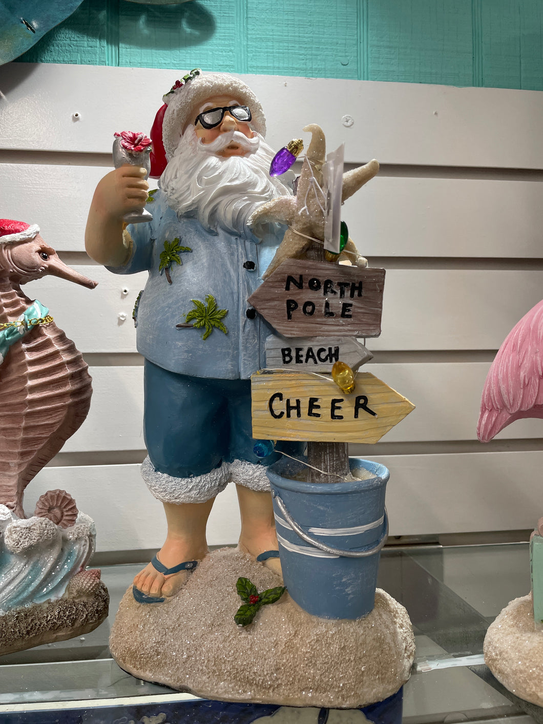 LED Beach Santa