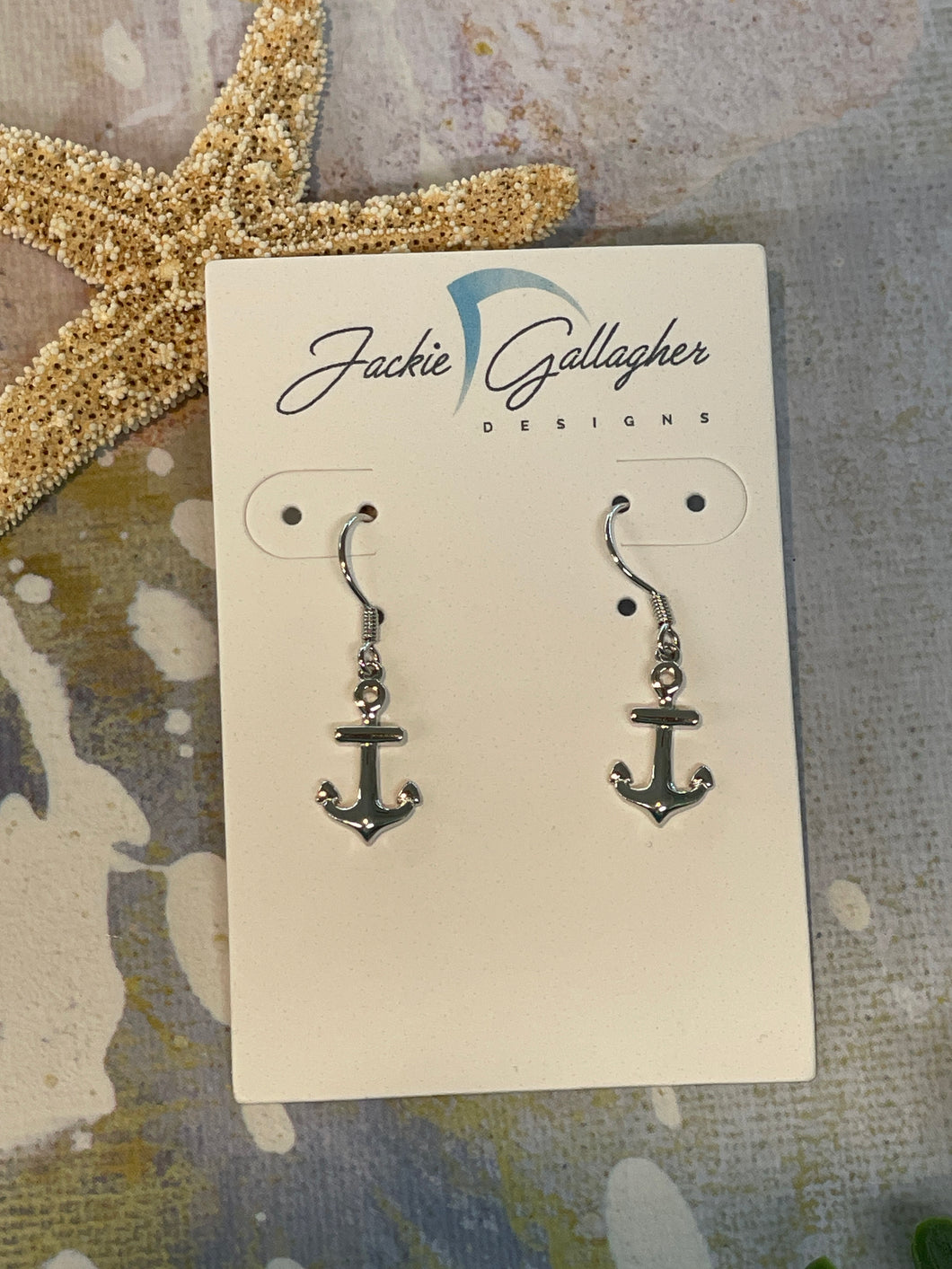 Anchor Earring, .925