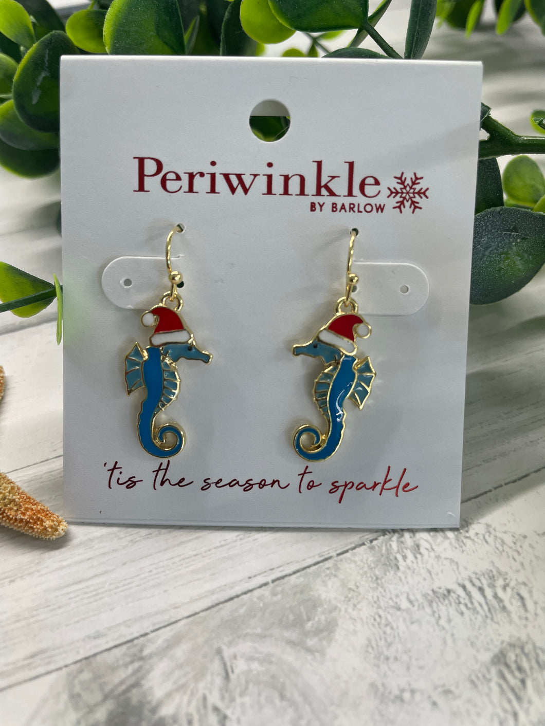 Earring - Christmas Blue