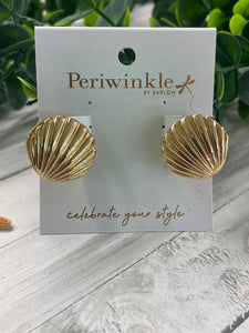 Earring - Gold Scallop