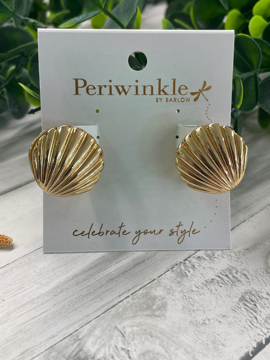 Earring - Gold Scallop