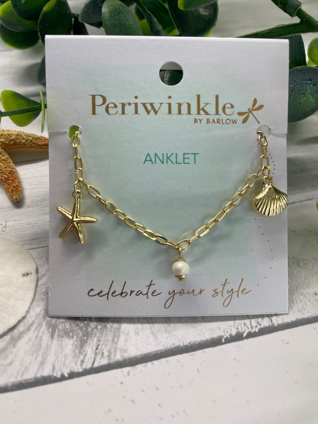 Anklet - Gold Sea Life