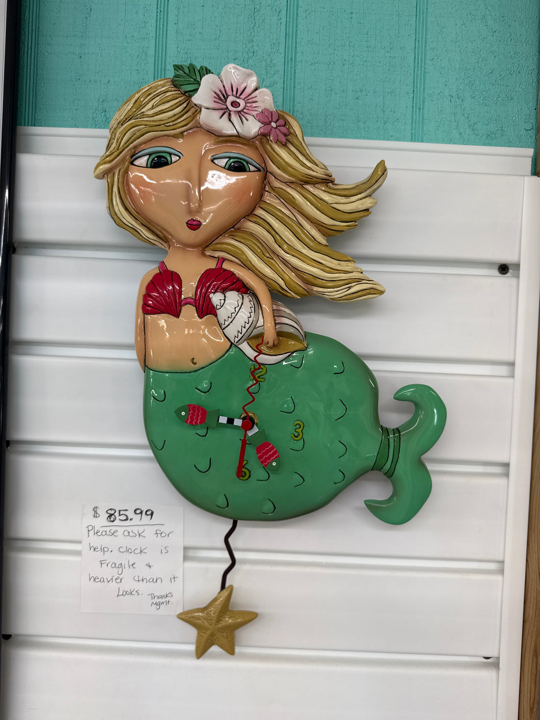 Shelley Mermaid Clock