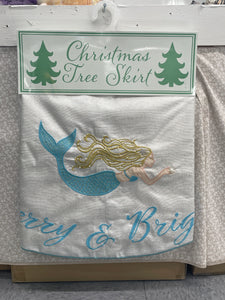 Glitter Mermaid Tree Skirt