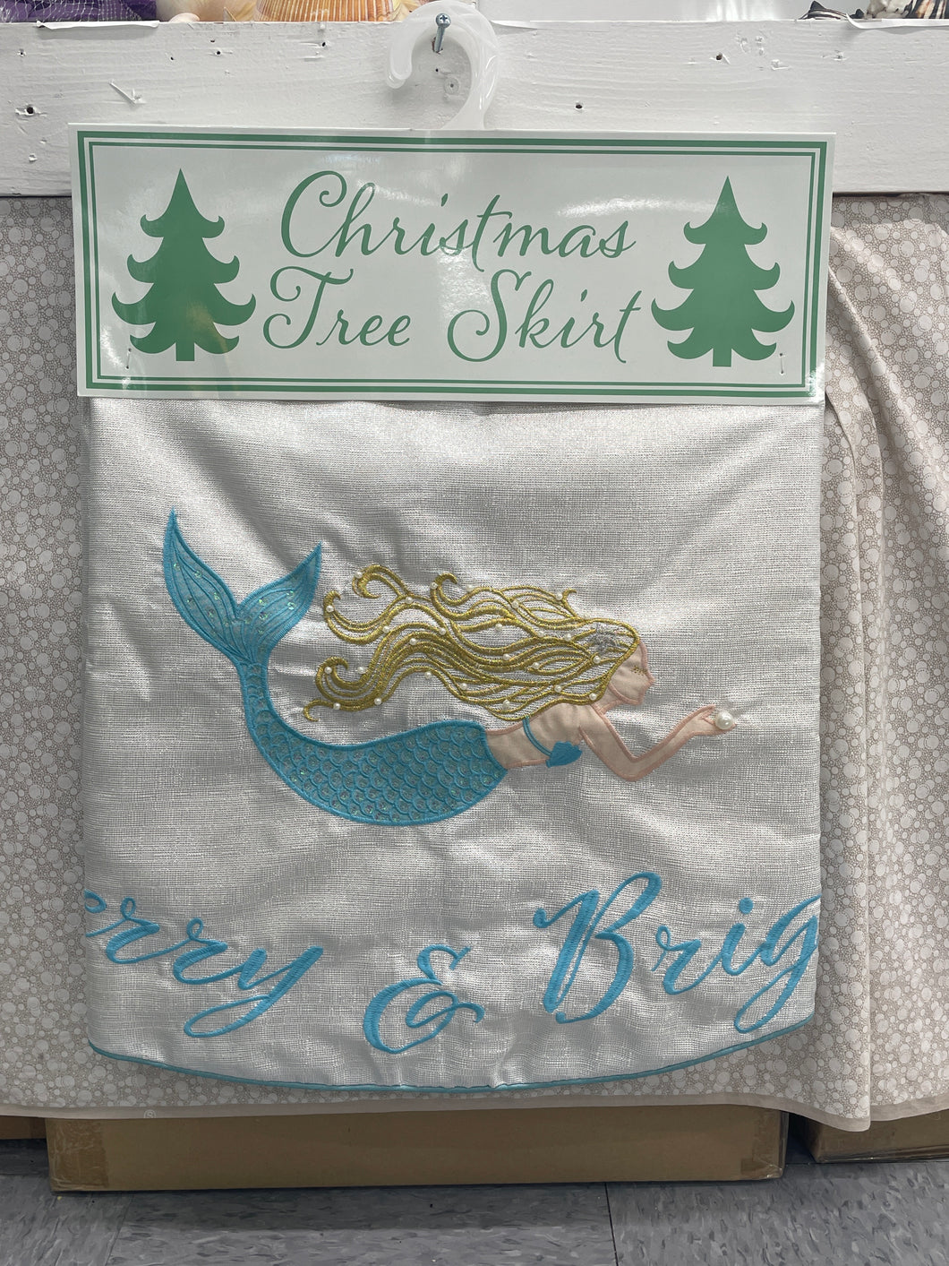 Glitter Mermaid Tree Skirt