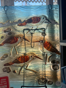 Sand piper glass sign