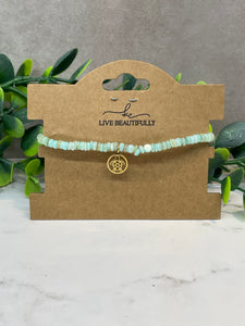 Bracelet - Stone Green Turtle
