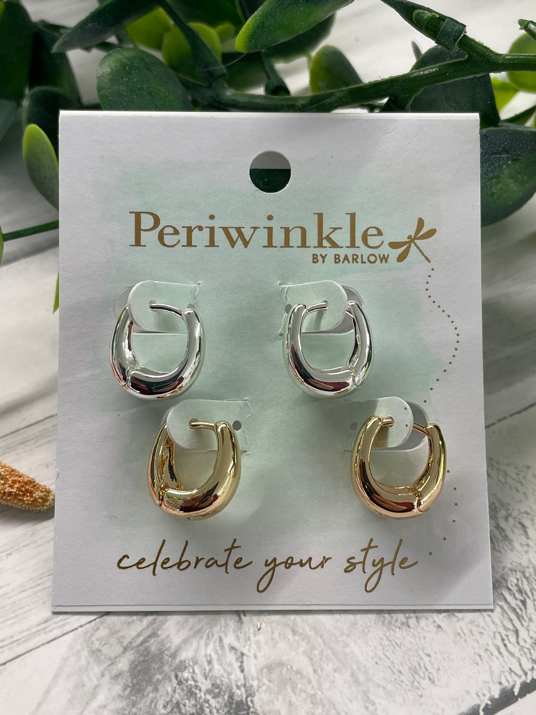 Earring - Silver & Gold