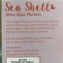 Load image into Gallery viewer, Silicone Sea Shell Wine Marker
