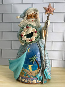 Santa with Sanddollar Wreath
