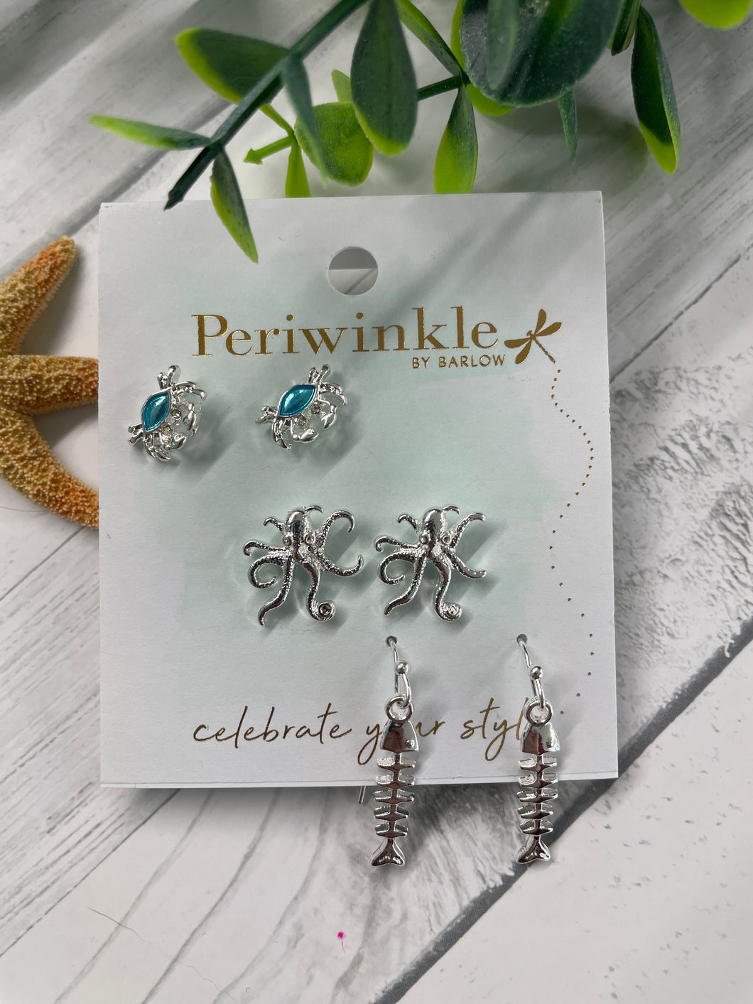 Earring - Crab Trio