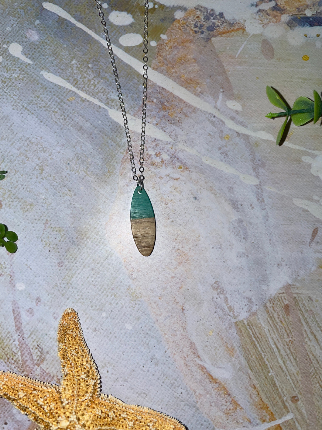 Resin/Wood Surfboard, .925