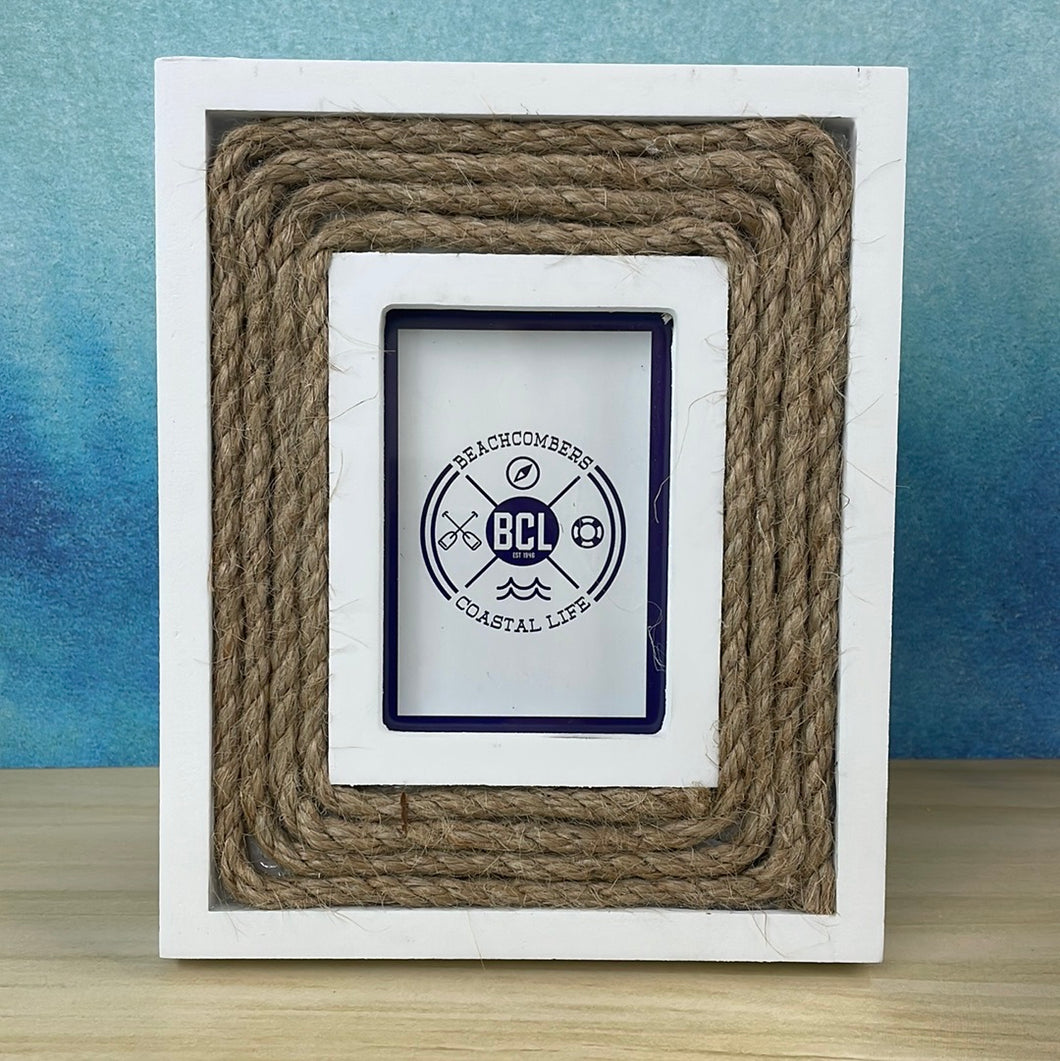 Rope Frame - wallet size photo