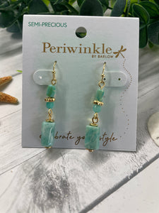 Earring - Gold with Stone