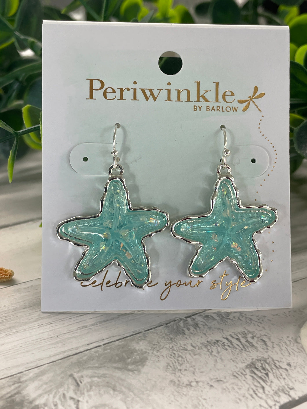 Earring - Iridescent Aqua