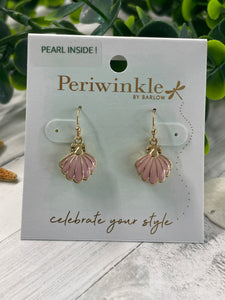 Earring - Pink Scallop