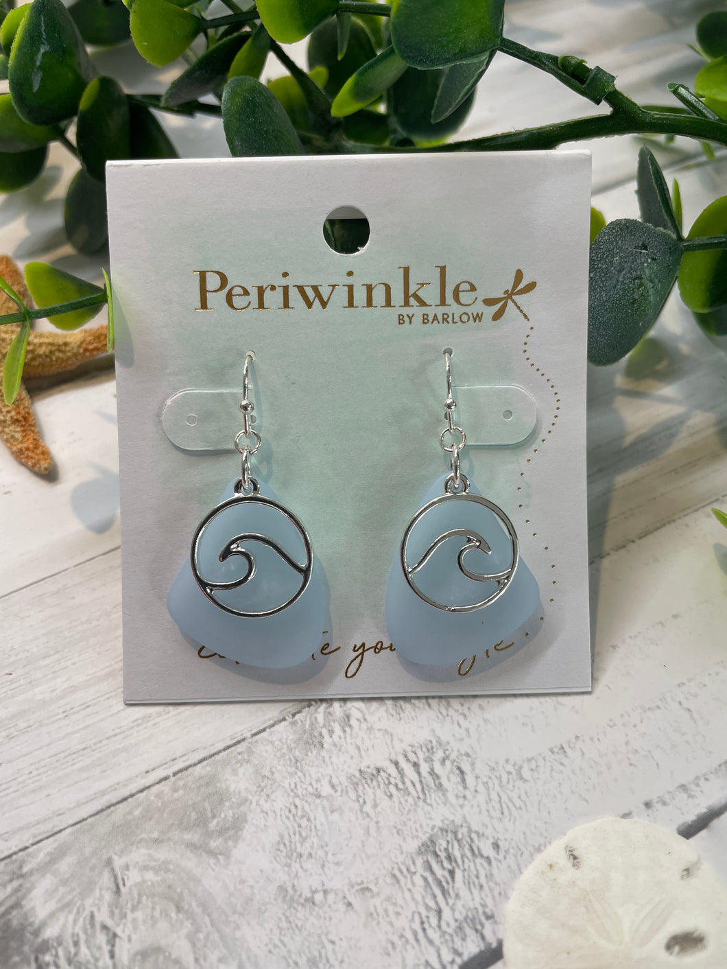 Earrings - Silver Wave
