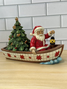 Santa in Boat