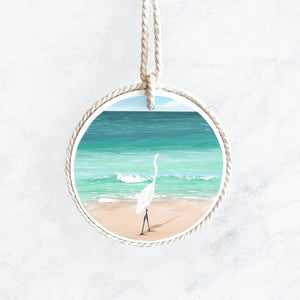Great Egret Ornament, Souvenir, Christmas