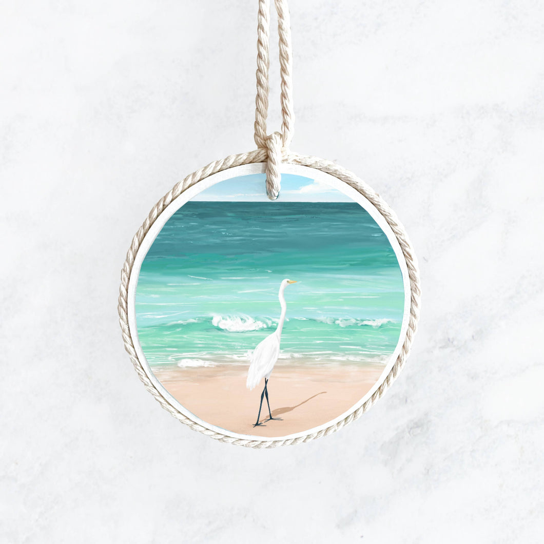 Great Egret Ornament, Souvenir, Christmas