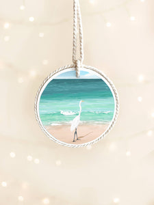 Great Egret Ornament, Souvenir, Christmas