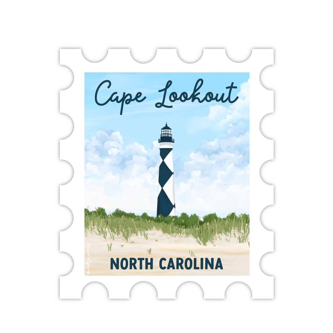 Cape Lookout Lighthouse North Carolina Sticker, Outer Banks