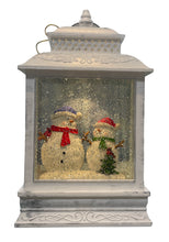 Load image into Gallery viewer, Lit Snowmen Winter Scene
