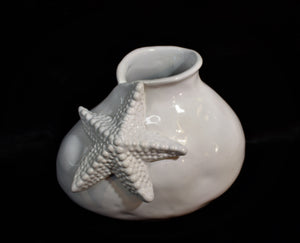 White Starfish Vase