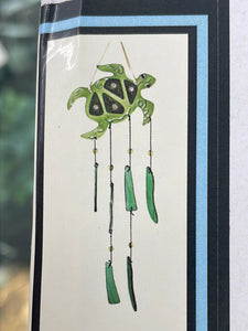 Glass Sea Turtle Chime