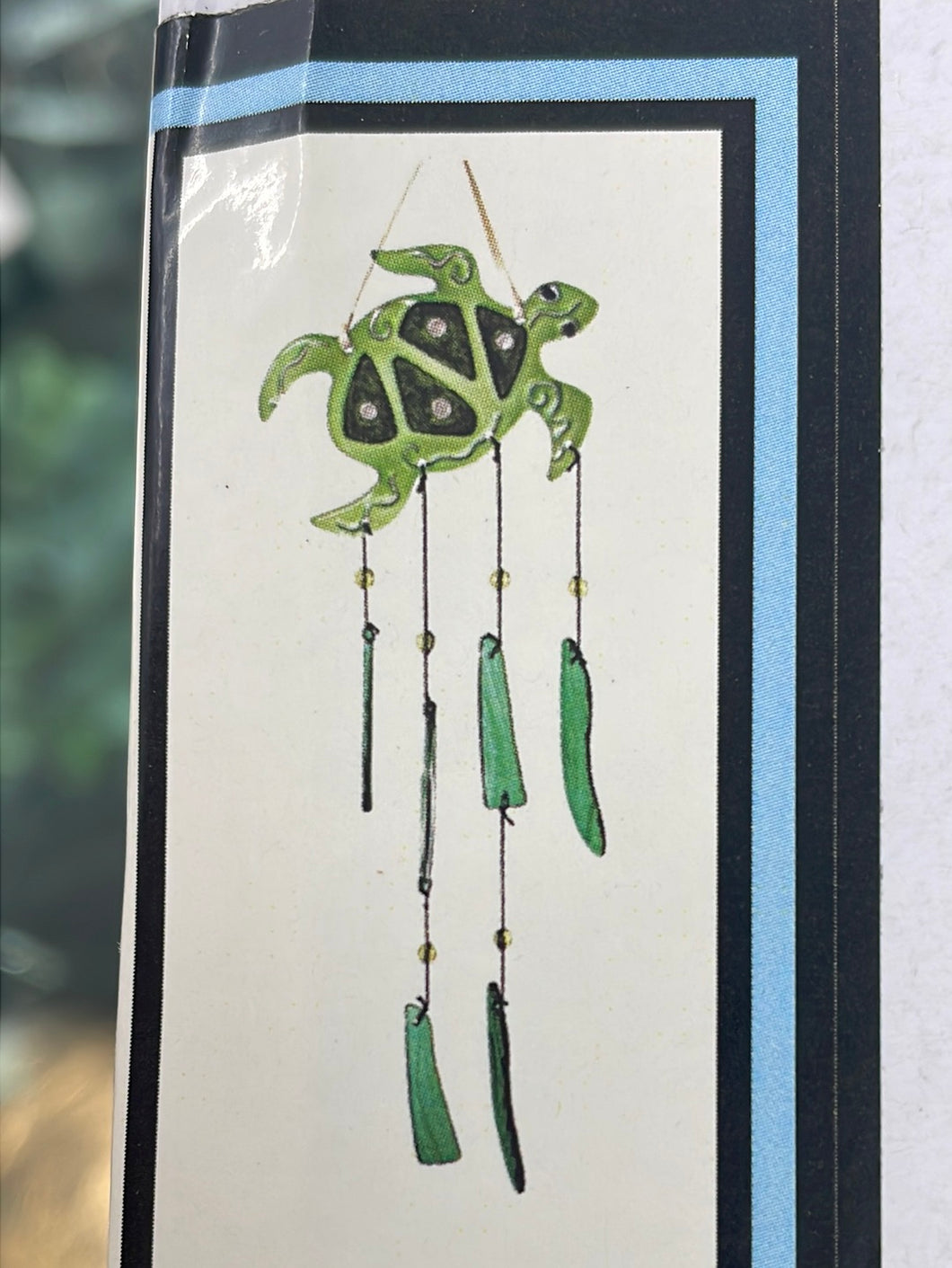 Glass Sea Turtle Chime