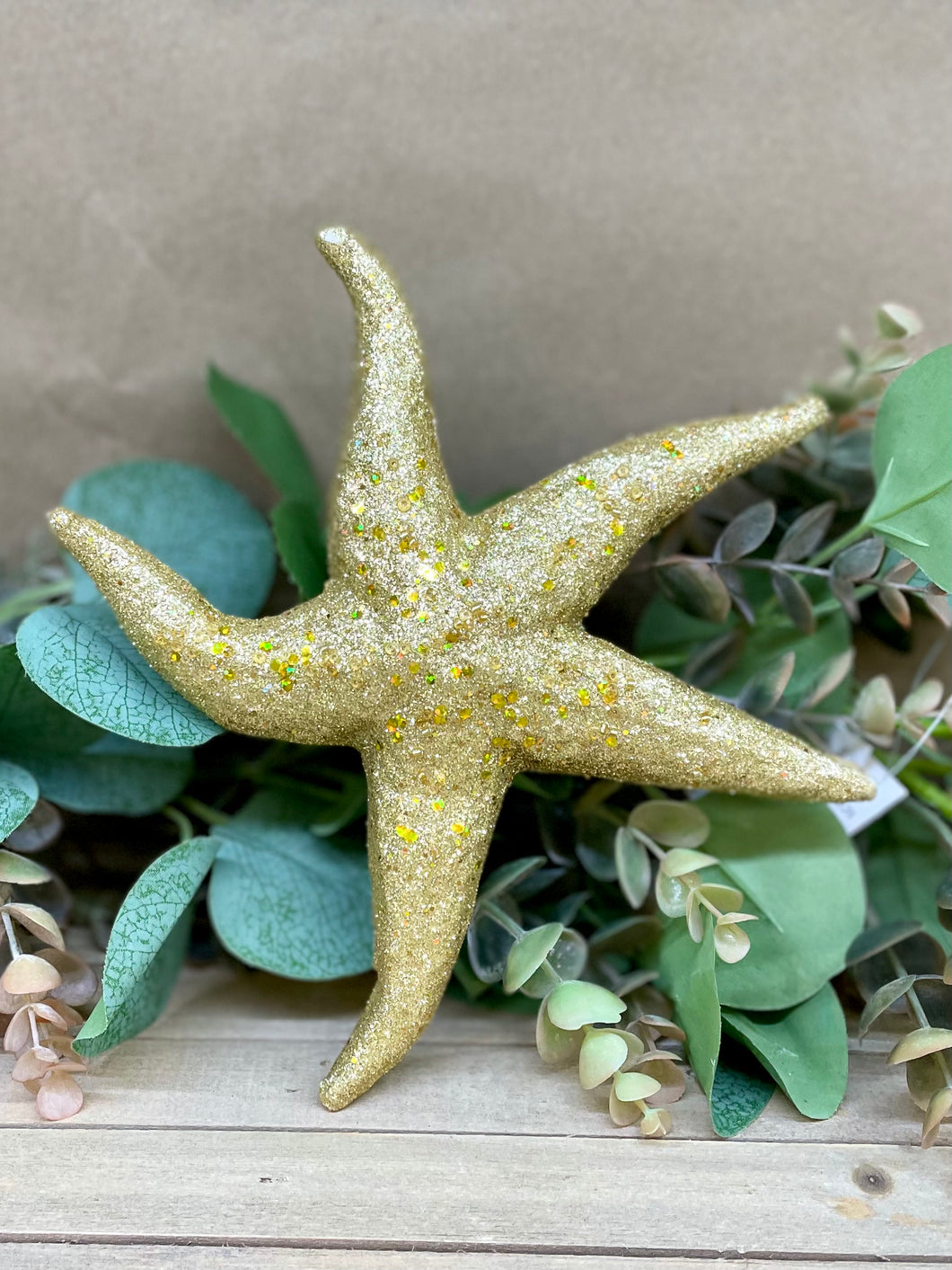 Glitter Starfish - gold