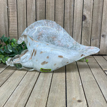 Load image into Gallery viewer, White/Brown Glass Shell
