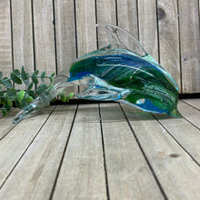 Load image into Gallery viewer, Blue/Green Swirl Dolphin
