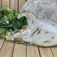 Load image into Gallery viewer, White/Brown Glass Shell
