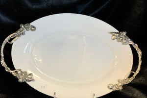 Platter with Pewter Detail