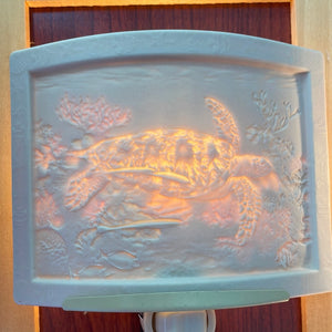 Porcelain Sea Turtle Night Light