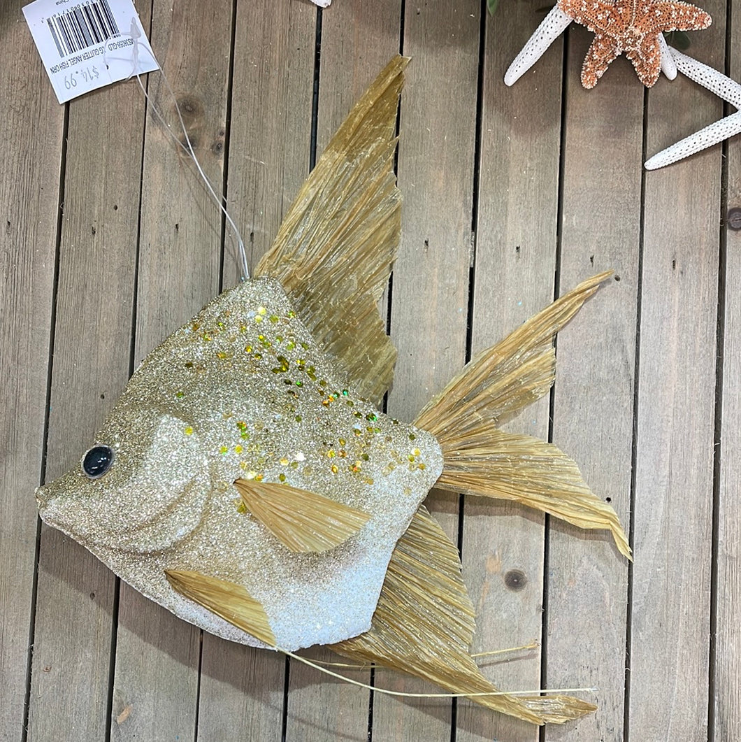 Glitter Angel Fish - gold