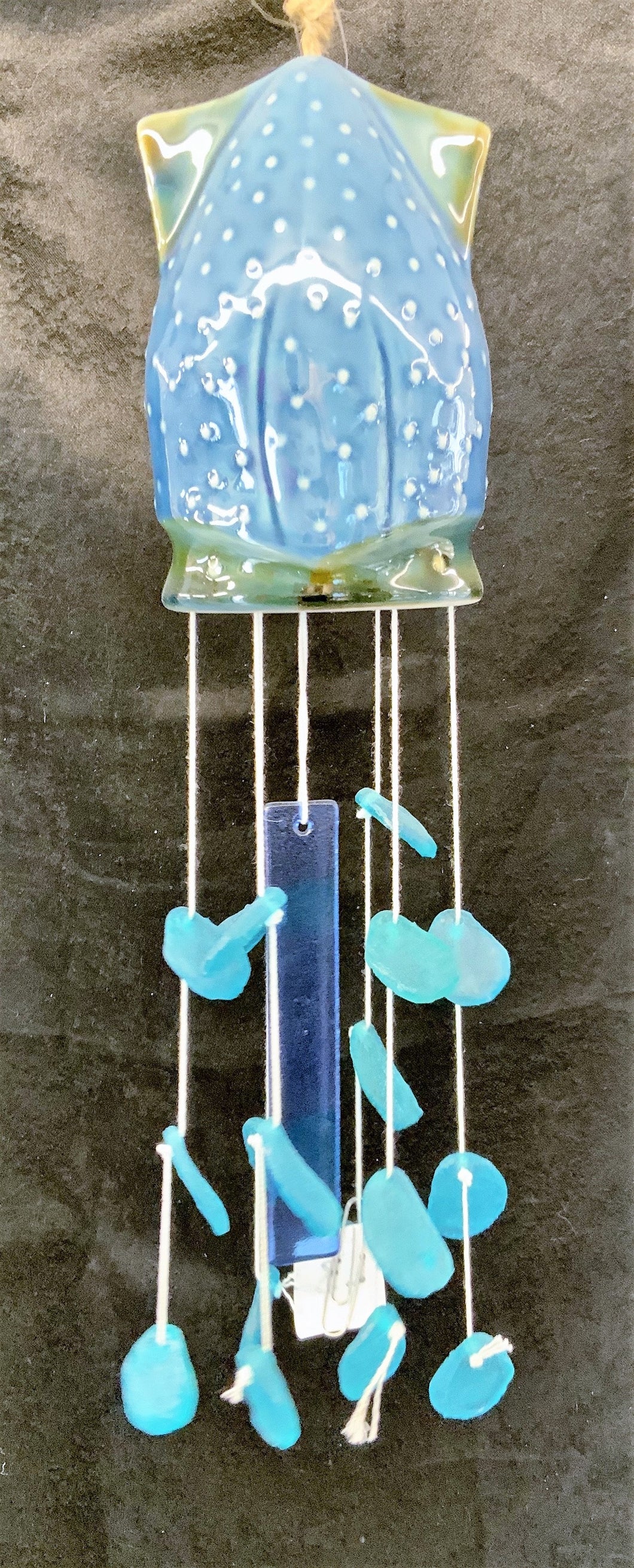 Blue Squid w/ Sea Glass